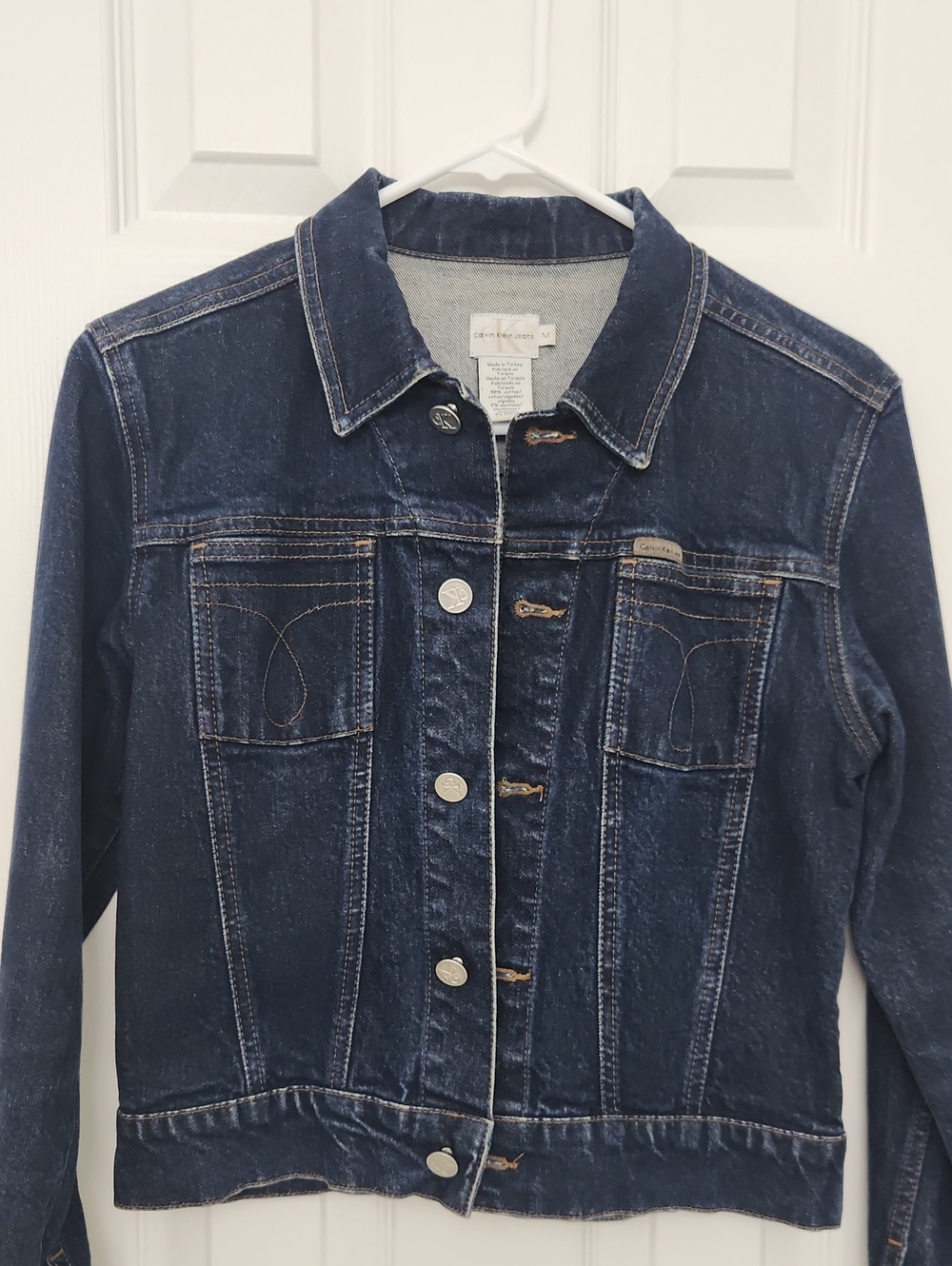 Calvin Klein Indigo Denim Jean Jacket - Women's Button-Front